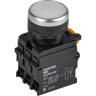 Кнопка с подсветкой и фиксацией IEK MASTER MI-BT60-11TD-3-11-K01 d=22мм 1NO+1NC белая MI-BT60-11TD-3-11-K001