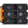 Кнопка с подсветкой IEK MASTER MI-BT60-11D-33-12-K01 d=22мм 1NO+1NC белая